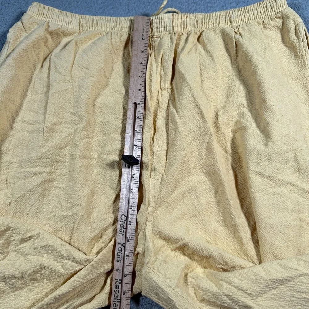 King Size Jogger Pants Men 2XL‎ Big (38x31) Yellow Drawstring Athleisure NWT